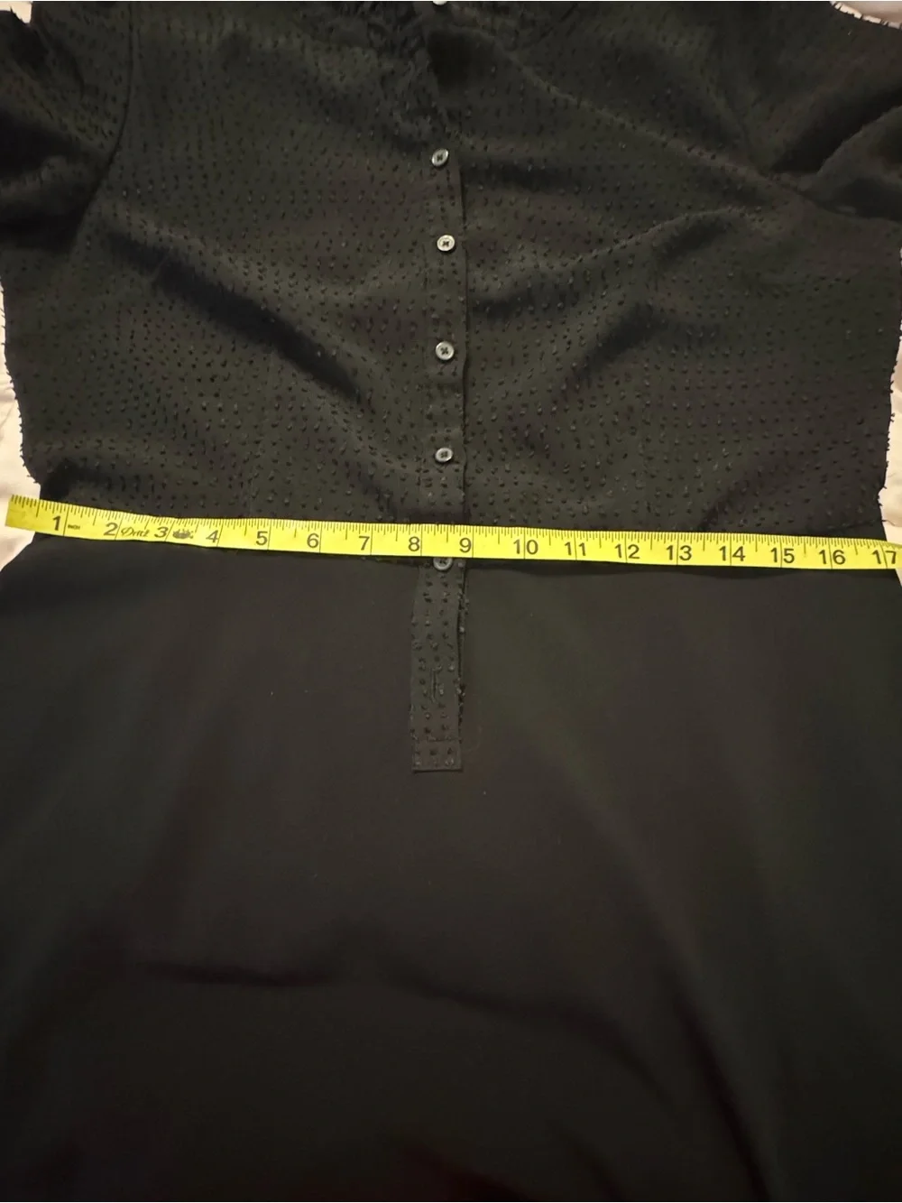 LOFT Black Long-Sleeve Ruffle-Cuff Midi Dress - Picture 11 of 12